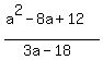 %28a%5E2-8a%2B12%29%2F%283a-18%29