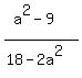 %28a%5E2-9%29%2F%2818-2a%5E2%29