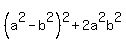 %28a%5E2-b%5E2%29%5E2+%2B+2a%5E2b%5E2
