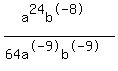 %28a%5E24b%5E-8%29%2F%2864a%5E-9b%5E-9%29