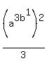 %28a%5E3+b%5E1%29%5E2%2F3