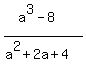 %28a%5E3-8%29%2F%28a%5E2%2B2a%2B4%29