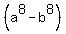 %28a%5E8-b%5E8%29
