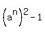 %28a%5En%29%5E2-1