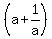 %28a+%2B+1%2Fa%29