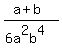 %28a+%2B+b%29%2F%286a%5E2b%5E4%29
