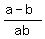 %28a+-+b%29%2Fab