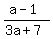 %28a-1%29%2F%283a%2B7%29