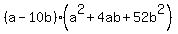 %28a-10b%29%28a%5E2%2B4ab%2B52b%5E2%29
