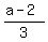 %28a-2%29%2F3