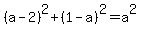 %28a-2%29%5E2+%2B+%281-a%29%5E2+=+a%5E2
