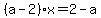 %28a-2%29x=2-a