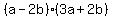 %28a-2b%29%283a%2B2b%29