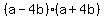 %28a-4b%29%28a%2B4b%29