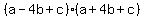 %28a-4b%2Bc%29%28a%2B4b%2Bc%29