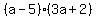 %28a-5%29%283a%2B2%29