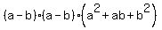 %28a-b%29%2A%28a-b%29%2A%28a%5E2+%2B+ab+%2B+b%5E2%29