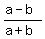 %28a-b%29%2F%28a%2Bb%29