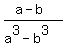 %28a-b%29%2F%28a%5E3-b%5E3%29