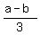 %28a-b%29%2F3%29