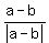 %28a-b%29%2Fabs%28a-b%29