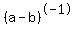 %28a-b%29%5E-1%29