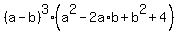 %28a-b%29%5E3%2A%28a%5E2-2a%2Ab%2Bb%5E2%2B4%29