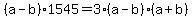 %28a-b%291545=3%28a-b%29%28a%2Bb%29