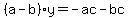 %28a-b%29y=-ac-bc
