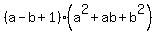 %28a-b+%2B1%29%28a%5E2%2Bab%2Bb%5E2%29