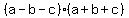 %28a-b-c%29%28a%2Bb%2Bc%29%29