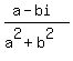 %28a-bi%29%2F%28a%5E2%2Bb%5E2%29