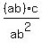 %28ab%29c%2Fab%5E2