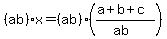 %28ab%29x=%28ab%29%28%28a%2Bb%2Bc%29%2F%28ab%29%29