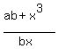 %28ab%2Bx%5E3%29%2F%28bx%29