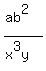 %28ab%5E2%29%2F%28x%5E3y%29