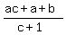 %28ac%2Ba%2Bb%29%2F%28c%2B1%29