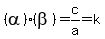 %28alpha%29%2A%28beta%29=+c%2Fa+=+k