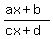 %28ax%2Bb%29%2F%28cx%2Bd%29