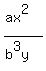 %28ax%5E2%29%2F%28b%5E3y%29
