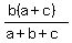 %28b%28a%2Bc%29%29%2F%28a%2Bb%2Bc%29