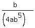 %28b%29%2F%28%284ab%5E5%29%29
