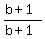 %28b%2B1%29%2F%28b%2B1%29