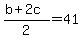 %28b%2B2c%29%2F2=41