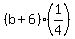 %28b%2B6%29%281%2F4%29