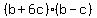 %28b%2B6c%29%28b-c%29