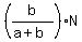 %28b%2F%28a%2Bb%29%29N