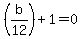 %28b%2F12%29%2B1=0
