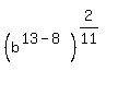 %28b%5E%2813-8%29%29%5E%282%2F11%29%5E%22%22