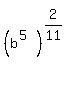 %28b%5E%285%29%29%5E%282%2F11%29%5E%22%22